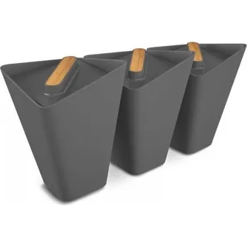 Dóza na potraviny Black Blum Forminimal šedé 3 ks