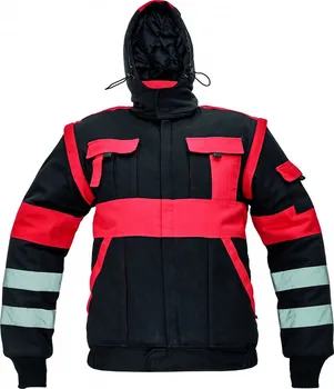 pracovní bunda CERVA Max Winter reflex bunda černá/červená