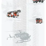 Vliesové tapety na zeď hasiči a vrtulník 35813-2