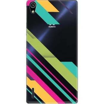 Pouzdro na mobilní telefon Plastový kryt iSaprio Color Stripes 03 pro Huawei Ascend P7
