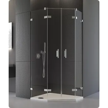 Sprchové dveře PUR52 - ATYP dvoukřídlé dveře pro pětiúhelník 45-100 PUR52SM1