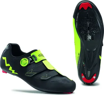 Pánské cyklistické tretry Northwave Phantom Carbon Black/Yellow Fluo