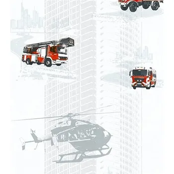 Vliesové tapety na zeď hasiči a vrtulník Little Stars 35813-1