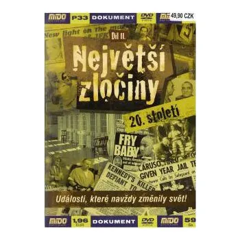 DVD film Největší zločiny 20. století - díl 2. DVD