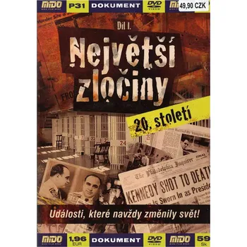 DVD film Největší zločiny 20. století - 1. díl DVD