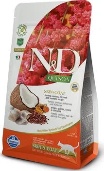 Krmivo pro kočku N&D Grain Free Quinoa Cat Skin&Coat Herring/Coconut 1,5 kg