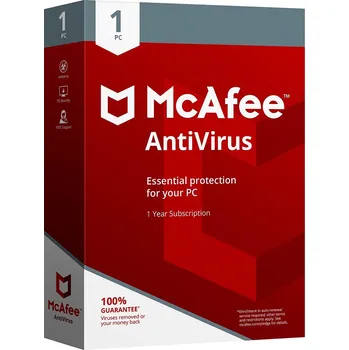 Antivir Recenze McAfee 2018 AntiVirus 1 PC 1 rok