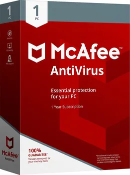 Antivir McAfee 2018 AntiVirus 1 PC 1 rok