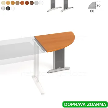 Psací stůl CP 901 L Hobis Cross - Stůl přídavný 80 x 80 (90°)