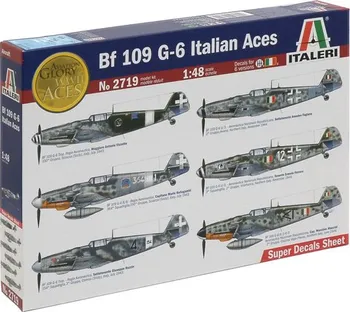 Plastikový model Italeri BF-109 G-6 Italian Aces 1:48