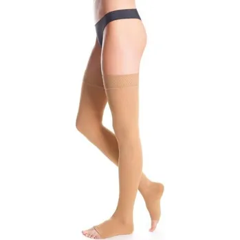 Dámské punčochy Polostehenní punčochy kompresivní Micro III.K.T. lem Špice: otevřená, Barva: tělová, Délka: normál, Velikost: 8