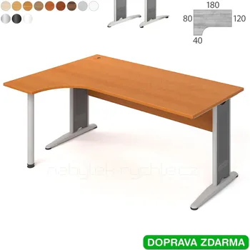 Psací stůl CE 1800 P Hobis Cross - Stůl 180 x 120