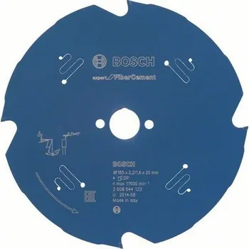 Pilový kotouč Bosch Expert for Fiber Cement 165 x 20 x 2,2 mm 4 zuby