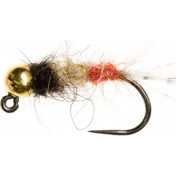 Rybářský háček Tungstenový jig se zlatou hlavičkou tříbarevný, vel. 10