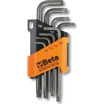 Ruční nářadí SADA ZÁSTRČNÝCH KLÍČŮ PROFIL TAMPER RESISTANT TORX-MODEL 97RTX/SC8 8 KS (SADA ZÁSTRČNÝCH KLÍČŮ PROFIL TAMPER RESISTANT TORX-MODEL 97RTX/SC8 8 KS T-9 - T40, V UCHYTU)