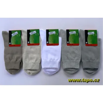 Dámské ponožky Ponožky hladké, velikost 24, bílá