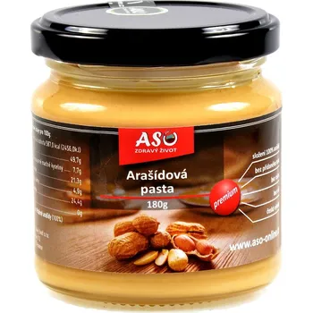 Sušená potravina ASO - Zdravý život Arašídová pasta Hmotnost: 180g