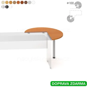 Psací stůl GP 21 P Hobis Gate - Stůl přídavný pr. 100 kruh