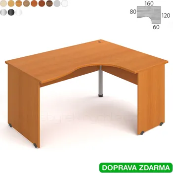 Psací stůl GE 2005 L Hobis Gate - Stůl 160 x 120