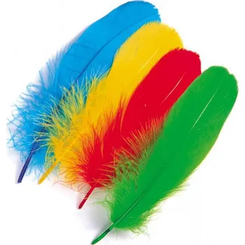 Jemné husí peří Veniard Goose Shoulder Soft Feathers fialovo-růžová