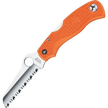 Pracovní nůž Spyderco Rescue Jr., Orange FRN Handle, Serrated C45SOR