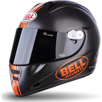 Helma na motorku BELL M5X Carbon matně černá/oranžová