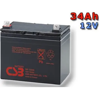 Trakční baterie Záložní baterie CSB GP12340 12V 34Ah