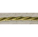 Splétaný kabel Aldo Bernardi oplétaný bavlnou - zlatá Provedení:: 3x1,50 mm, Balení: metráž (cena za 1 m) LAR.138.12/MT.