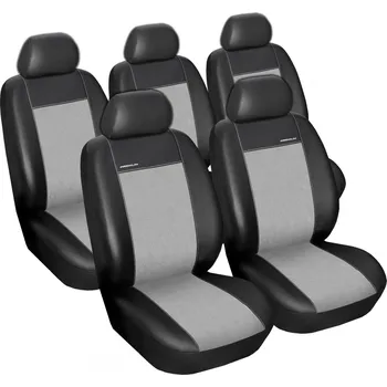 Potah sedadla Automega Autopotahy CITROEN BERLINGO II , 5 samostatných sedaček, Eco kůže + alcantara šedé