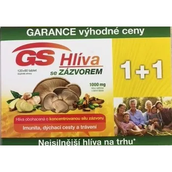 Přírodní produkt GS Hlíva se zázvorem 120 + 60 tbl.