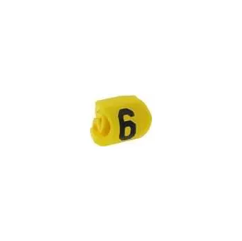 HELLERMANNTYTON Kabelové značky pro kabely a vodiče Symbol štítku:6 1-3mm