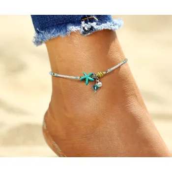 Náramek Dámský perleťový náramek na nohu - typ 1