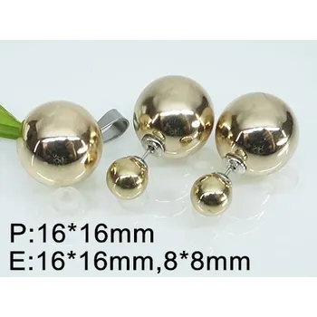 Náušnice Náušnice chirurgická ocel perličky zlaté 20259