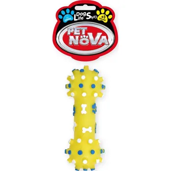 Hračka pro psa Pet Nova Kost dentální pískací 12cm M