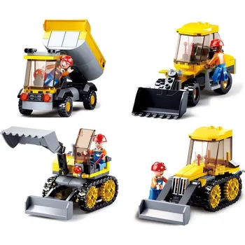 Stavebnice Sluban Sluban Town Stavitelé M38-B0377 Display - 4druhy / 8ks