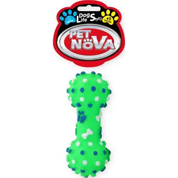 Hračka pro psa Pet Nova Kost dentální pískací 10,5cm S