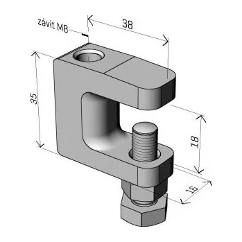 kabelová chránička Merkur DZM 9 galvanický zinek