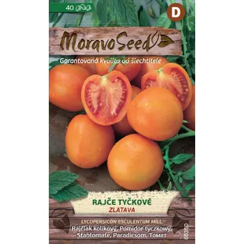 Semeno MoravoSeed Rajče tyčkové Zlatava 40 ks