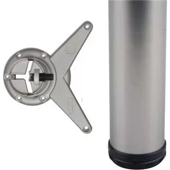 Stolová podnož Incoll stolová noha nikl satén 710x60