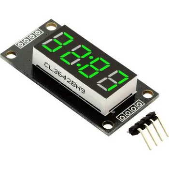 Vývojová deska Hodinový LED displej 0.56" TM1637 - Zelený