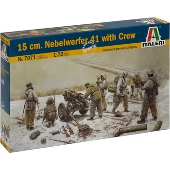 Plastikový model Italeri 15 cm. Nebelwerfer 41 with Crew 1:72