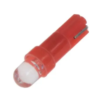 Auto-moto LED T5 červená, 12V, 1LED