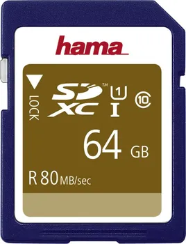 Paměťová karta Hama SDXC 64 GB Class 10 UHS-I U1 (124136)