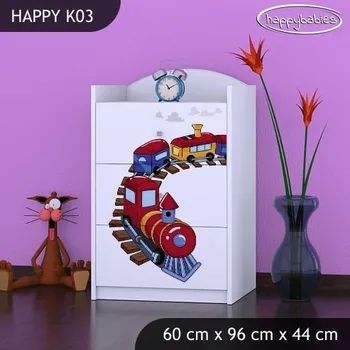 Dětský pokoj Dětská komoda MAŠINKA - TYP 3