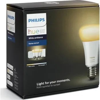 Žárovka Philips Hue Starter Kit White Ambiance 3 x E27 A19 9,5W