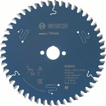 Pilový kotouč Bosch Expert for Wood 160 x 20 x 1,8 mm 48 zubů