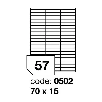 Samolepící etiketa Samolepící etikety Rayfilm Office 70x15 mm 300 archů, inkjet, R0105.0502D