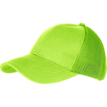 Kšiltovka Daiber - čepice Kšiltovka 6 Panel Air Mesh Cap MB6216 Barva: Zelená neónová