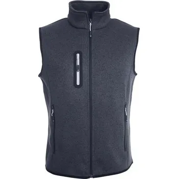 Pánská vesta Daiber Pánská vesta Knitted Fleece JN774 Barva: Tmavě šedá, Velikost: XL