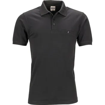 Pánské tričko Daiber Pánská polokošile Workwear Polo Pocket JN846 Barva: Černá, Velikost: 4XL